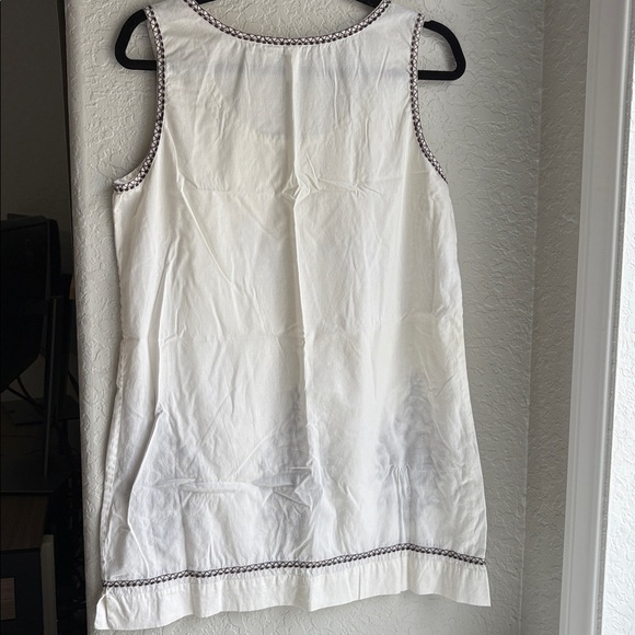 Gap Body White Embroidered 100% Boho Tunic Cotton Dress - Picture 5 of 13